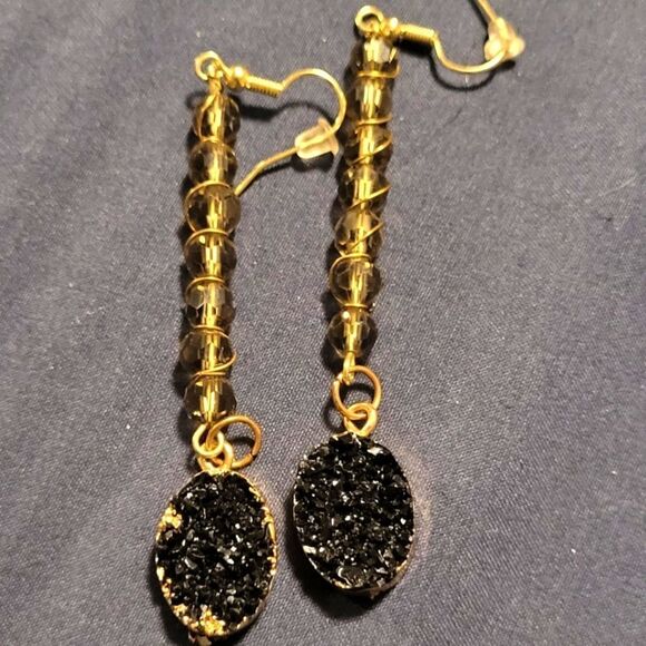 Beaded Dangle Earrings - Picture 1 of 2